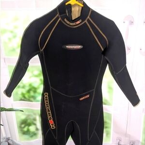 Vintage Henderson WetSuit Womens S Gold Core Technology‎ 3/0 MM Made in the USA